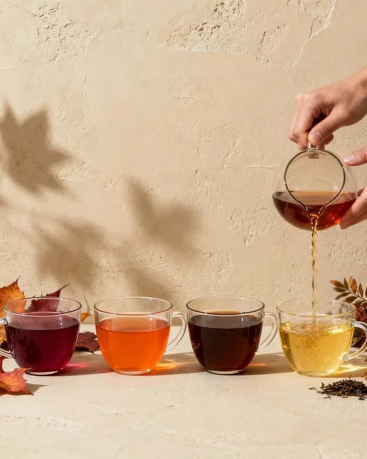 Variety of premium teas